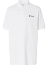 BURBERRY BURBERRY MEN'S WHITE COTTON POLO SHIRT,8024360 XL