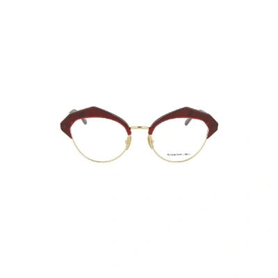 Kaleos Women's Red Acetate Glasses