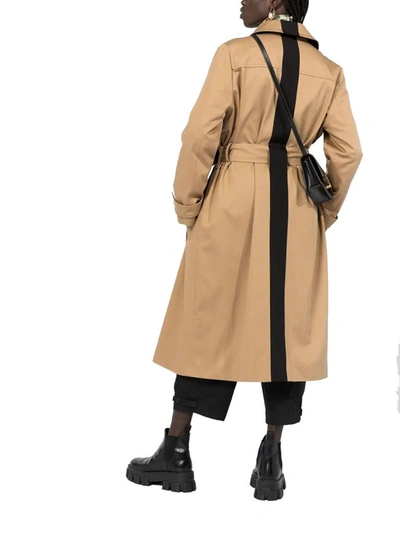 Givenchy Grosgrain-trimmed Cotton-gabardine Trench Coat In Beige