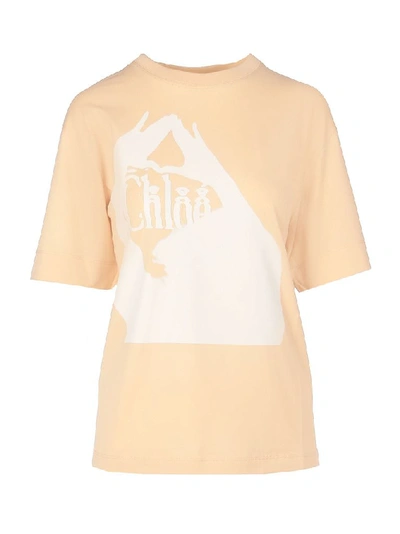 Chloé Pink Printed T-shirt