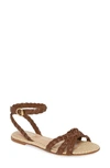GIANVITO ROSSI BRAIDED STRAPPY SANDAL,G31719-05CUO-NGR