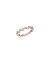 MEMOIRE 18K ROSE GOLD DIAMOND STACK RING,PROD225810640