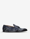 Doucal's Mens Max Flexi Leather Loafers Navy In Navy