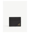 PRADA Corner logo leather card holder