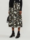 MIU MIU Camouflage-print wool and mohair-blend midi skirt