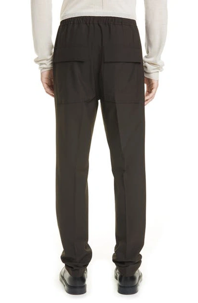 Rick Owens Asta Drawstring Pants In Bronze