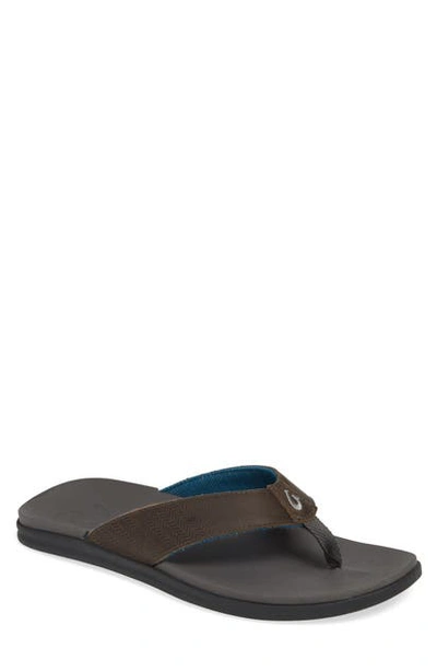 Olukai Alania Flip Flop In Black