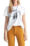 Mother The Boxy Goodie Goodie Supima Cotton Tee In Chalk