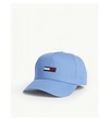 TOMMY JEANS TRICOLOUR EMBROIDERED LOGO COTTON CANVAS BASEBALL CAP