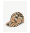 Burberry Vintage-check Cotton Baseball Cap In Archive Beige