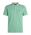 Isaia Logo Embroidered Polo Shirt In Green