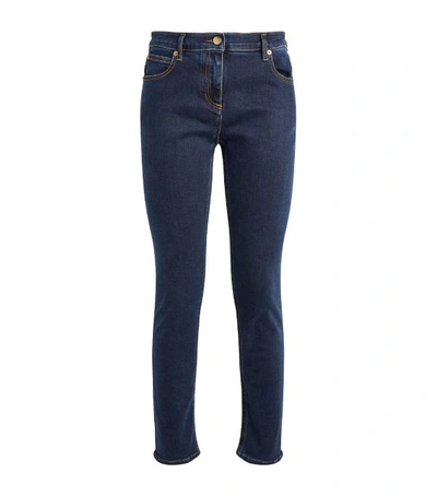 Valentino Stretch Slim-fit Denim Jeans In Blue