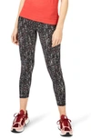 Sweaty Betty Power Workout 7/8 Leggings In Purple Herringbone