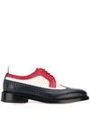 THOM BROWNE PEBBLED LEATHER SPECTATOR BROGUES