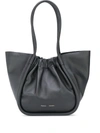 Proenza Schouler Ruched L Tote Bag In Black