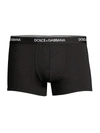 Dolce & Gabbana Men's Day By Day 2-pack Stretch Cotton Boxer Briefs In Black