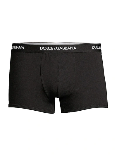 DOLCE & GABBANA MEN'S DAY BY DAY 2-PACK STRETCH COTTON BOXER BRIEFS,400011871778