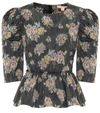 BROCK COLLECTION QUALITA FLORAL PEPLUM BLOUSE,P00423929