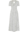 ALEXA CHUNG MARIA & DOT POLKA-DOT SATIN MIDI DRESS,P00449458