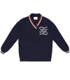 FENDI COTTON AND CASHMERE SWEATER,P00435415