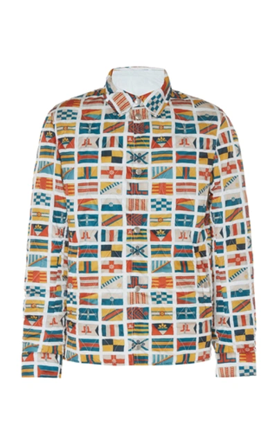Lanvin Reversible Printed Stretch-cotton Jacket In Multi