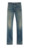 Rrl Blue Slim Fit Ridgway Selvedge Jeans In Medium Wash