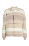 MAISON MARGIELA STRIPED COTTON CARDIGAN,764652