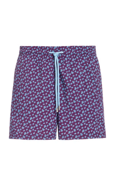 Vilebrequin Moorea Micro Turtles Printed Superflex Swim Trunks In Kerala