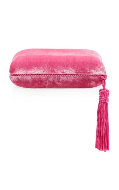 Sophie Bille Brahe Pink Velvet Tassel Jewellery Box