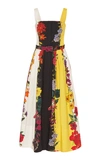 OSCAR DE LA RENTA WOMEN'S PLEATED STRETCH-COTTON DRESS,783899