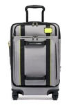 Tumi Merge 22-inch Front Lid Recycled Dual Access 4-wheeled Carry-on In Grey/ Bright Lime