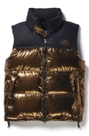 The North Face Nuptse 1996 Packable 700-fill Power Down Vest In Metallic Copper