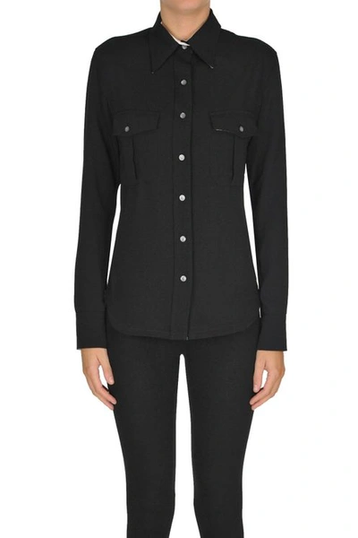 Calvin Klein Structured Shirt In Black