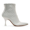 MM6 MAISON MARGIELA WHITE BUBBLE WRAP HEELED BOOTS