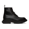 ALEXANDER MCQUEEN BLACK BEAUTY LACE-UP BOOTS