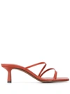 Neous Red Erandra 55 Leather Sandals