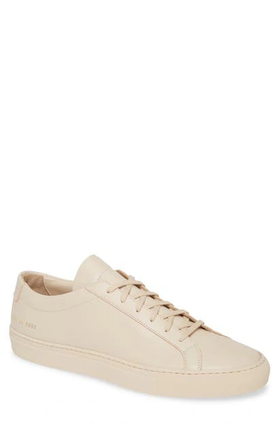 Common Projects Original Achilles Leather Low-top Sneakers In Nude
