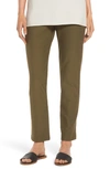 EILEEN FISHER STRETCH CREPE SLIM ANKLE PANTS,EETK-P0696M