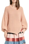 ULLA JOHNSON COSIMA SPLIT HEM SWEATER,PS200708