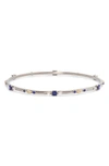 ARMENTA OLD WORLD LAPIS STATION BANGLE BRACELET,16313