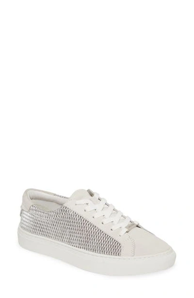 Jslides Lacee Sneaker In Silver/ Silver Leather