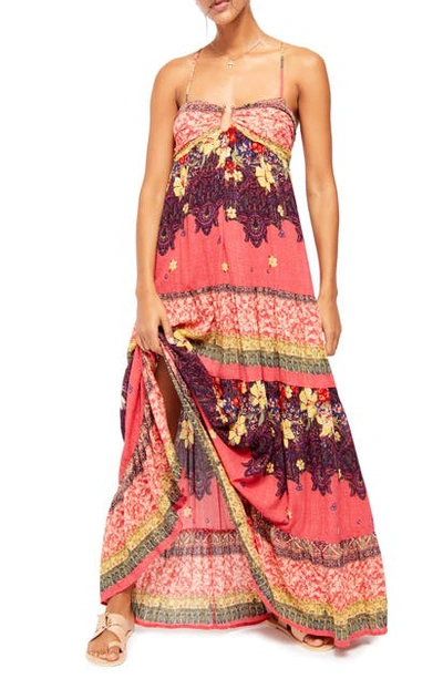 Free People Give A Little Sleeveless Maxi Dress In Raspberry | ModeSens