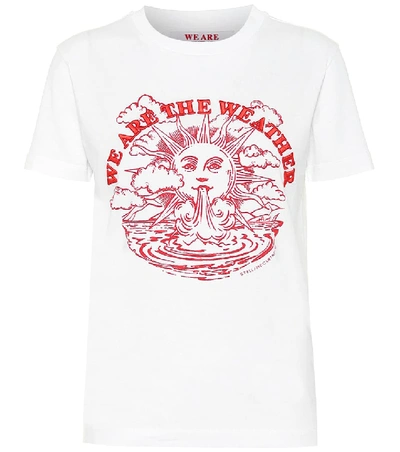 Stella Mccartney We Are The Weather Cotton T-shirt In White