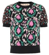 MARNI EMBROIDERED COTTON-BLEND SWEATER,P00445893