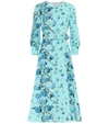 PETER PILOTTO FLORAL BELTED MIDI DRESS,P00447100