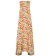 Plan C Floral Print Maxi Dress In Multicoloured