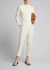 Theory Thaniel Approach Cropped Pants In Rice