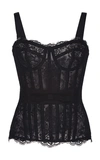 ZUHAIR MURAD CHANTILLY LACE CORSET TOP,789576