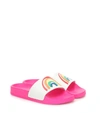 Stella Mccartney Girls' Rainbow Slide Sandals - Toddler, Little Kid, Big Kid In Pink