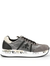Premiata Round Head Low-cut Casual Shoes In Silver